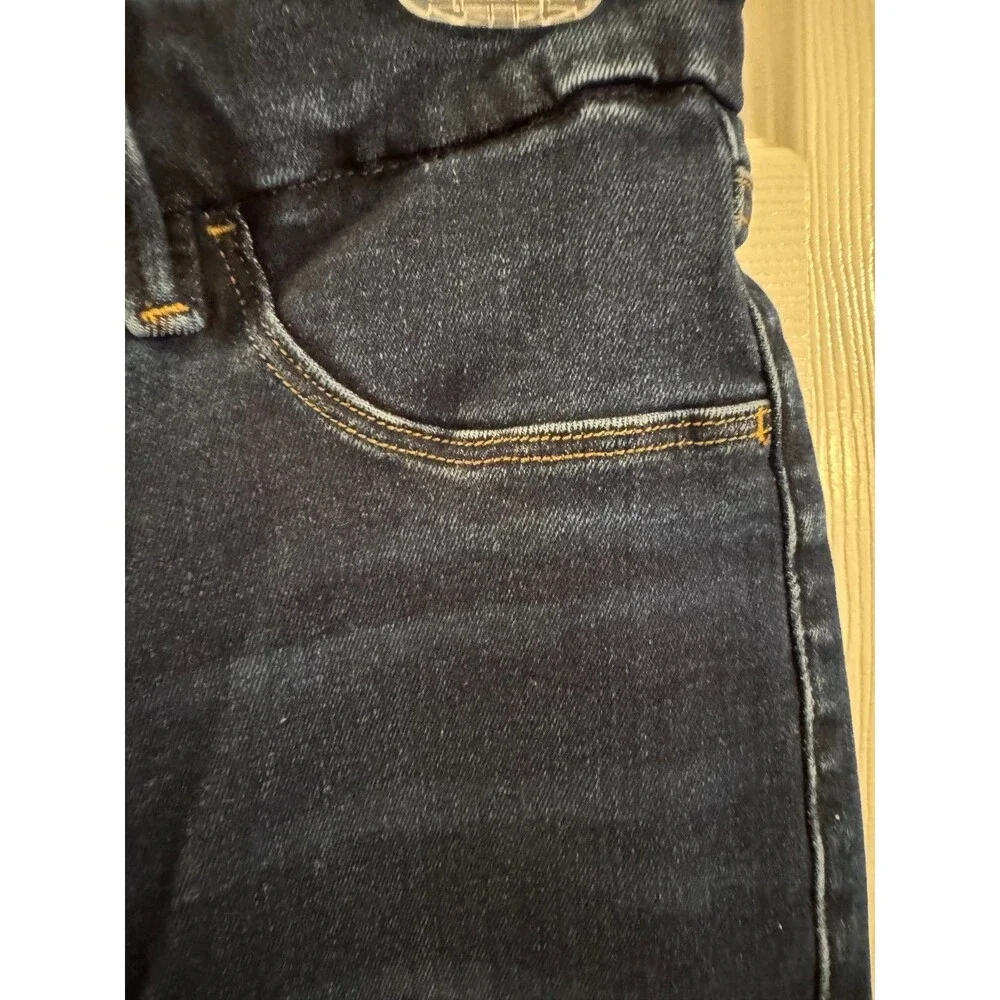 Good American Good Legs Straight Pull-On High Rise Jeans Sz 3 Indigo Wash 27.5" - Picture 7 of 12